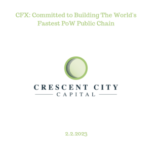 CFX: Committed to Building The World's Fastest PoW Public Chain