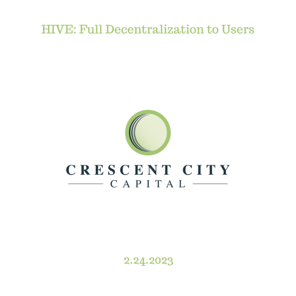 HIVE: Full Decentralization to Users