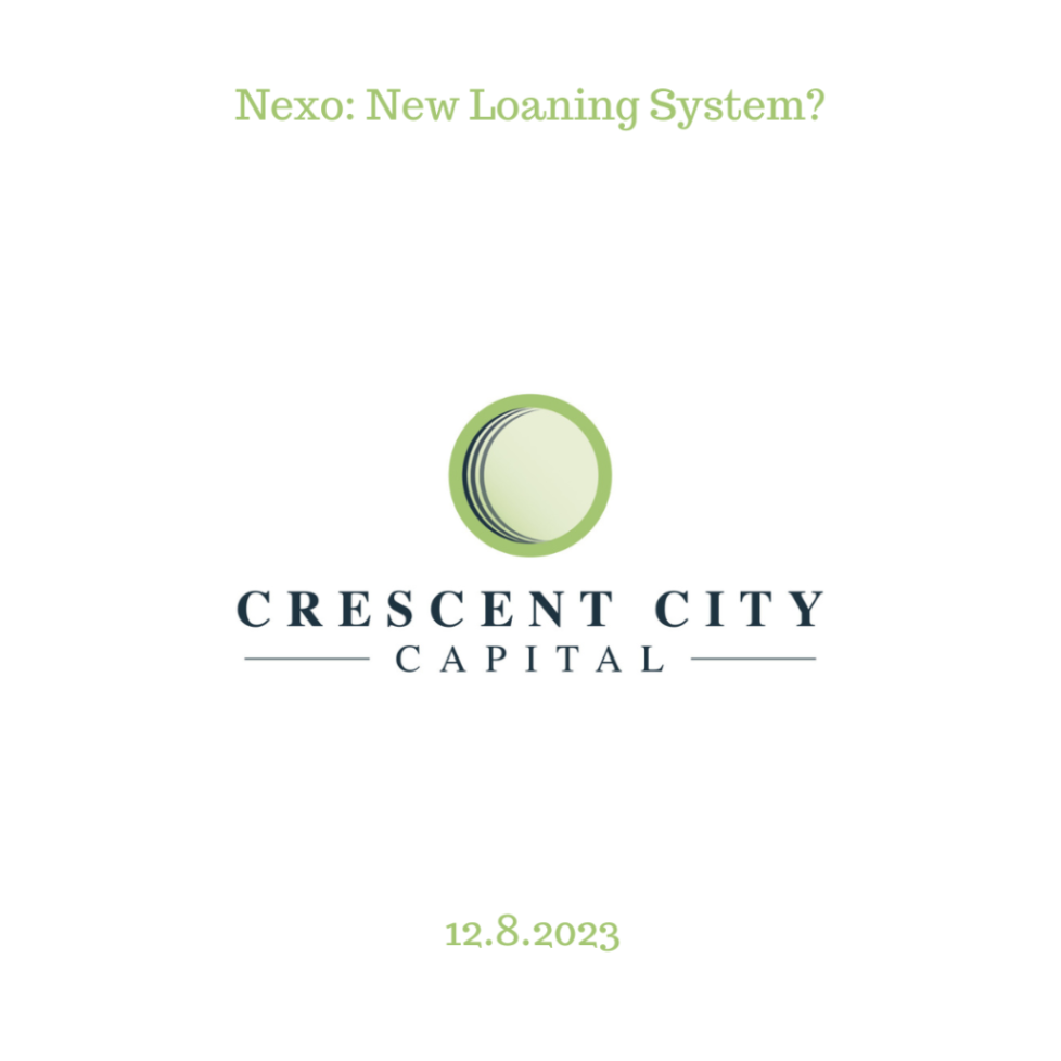 Nexo: New Loaning System?